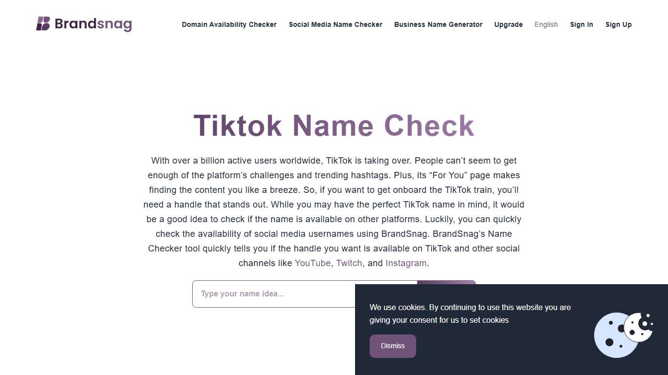 Fast & Free TikTok Username Availability Checker | BrandSnag